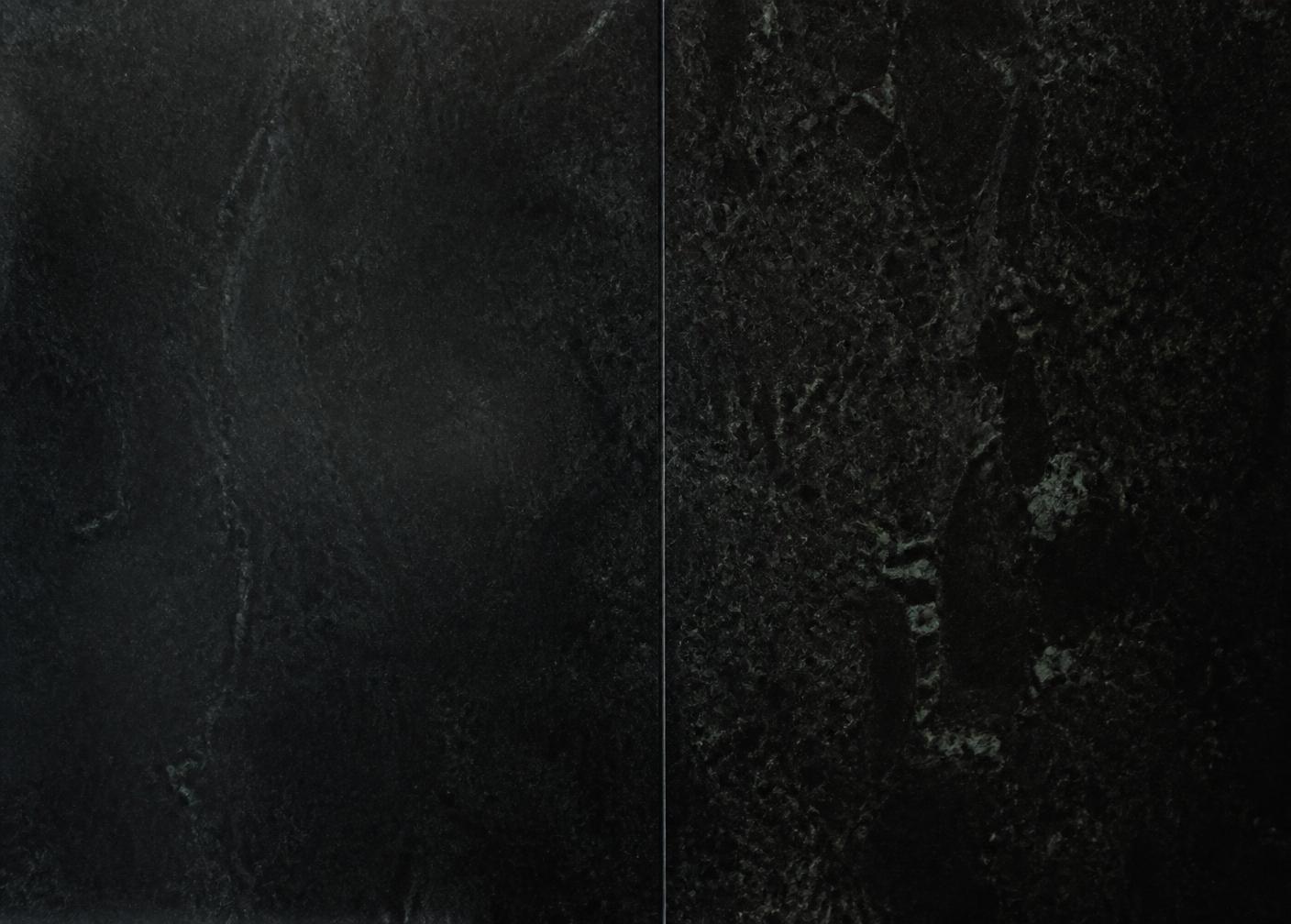 Detail of dark polished stone